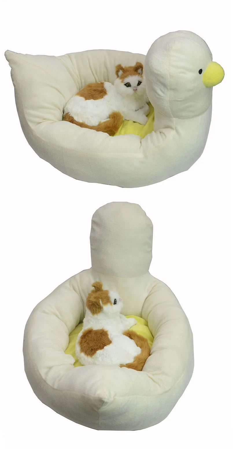 Dog Bed Yellow Banana Cute Soft Pet  for Dogs Cats S Sofa Warm Nest Creative Detachable  House All Seasons Suit