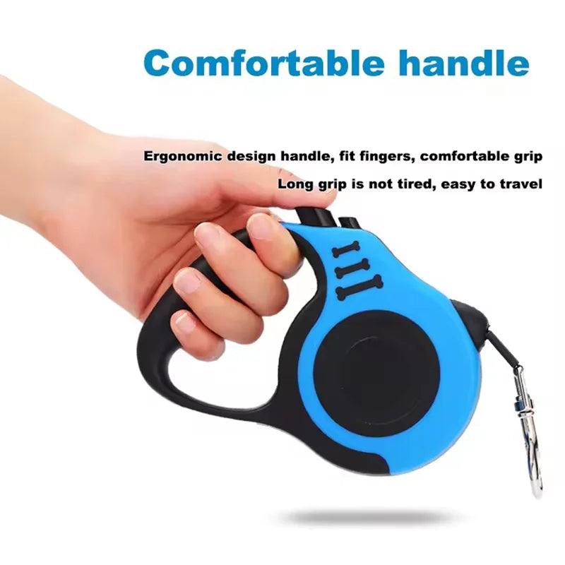 Retractable Dog Leash Outdoor Pet Leash Nylon Braided Rope for Small Medium Dogs Pet Supplies Hiking Walking Traction Rope