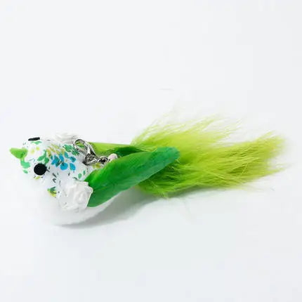 Handfree Bird/Feather Wand Bell Suction Cup Interactive Hunting Exercise