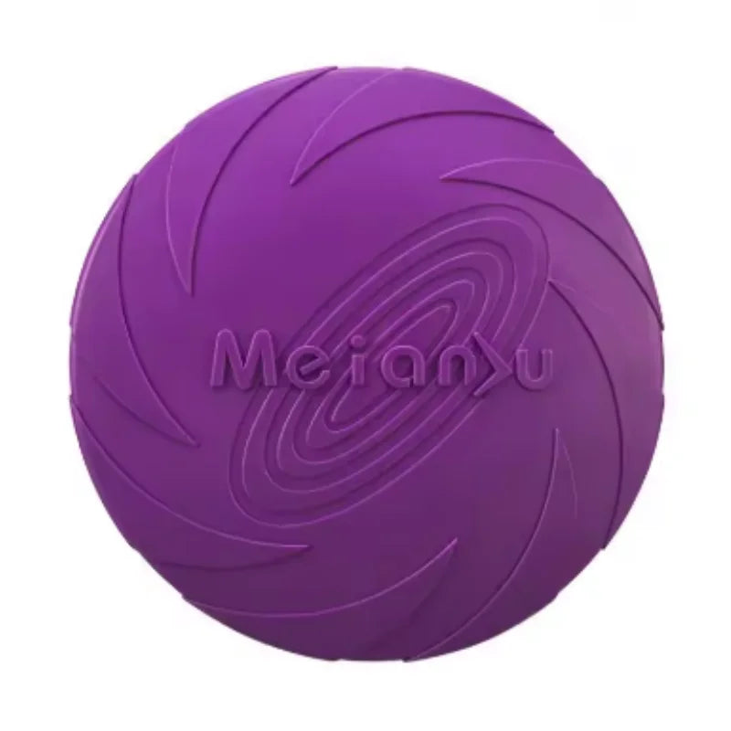 Pet Dog Flying Disk Toy Silicone Material Environmentally Friendly Anti-Chew Dog Puppy Interactive Training Pet Supplies E2