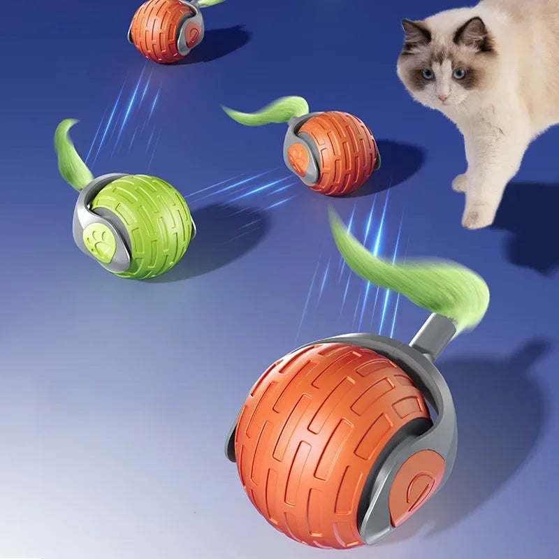 Automatic Rolling Ball Interactive Ball Cat Toys Pet Supplies Electric Dog Training Cat Teaser simulated Rat Rechargeable