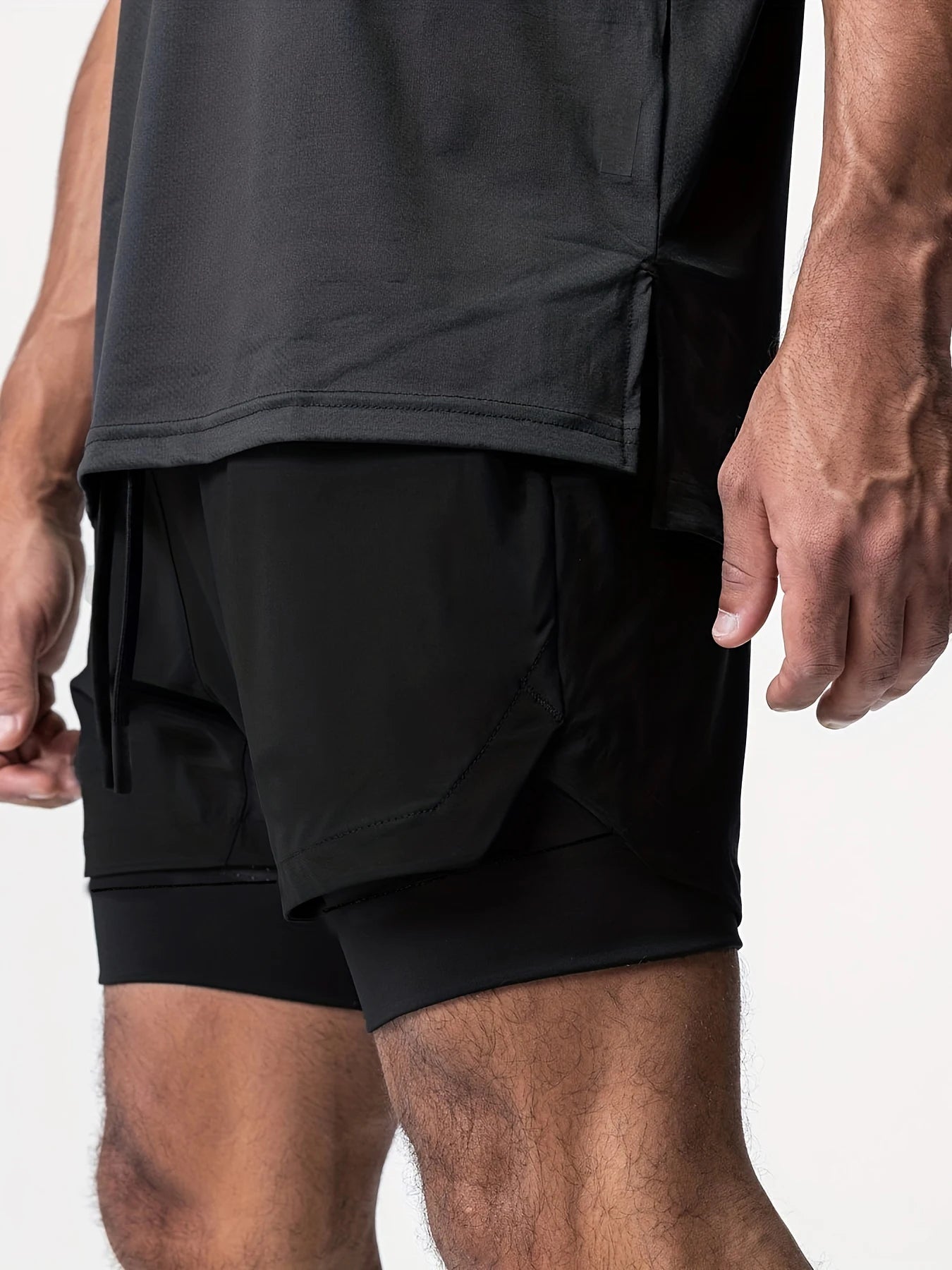 Men’s Double-Layer Sports Shorts