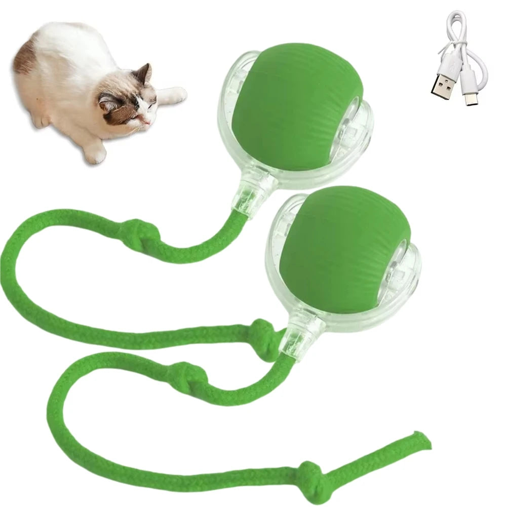 1/2PCS Interactive Ball Electric Rolling USB Rechargeable