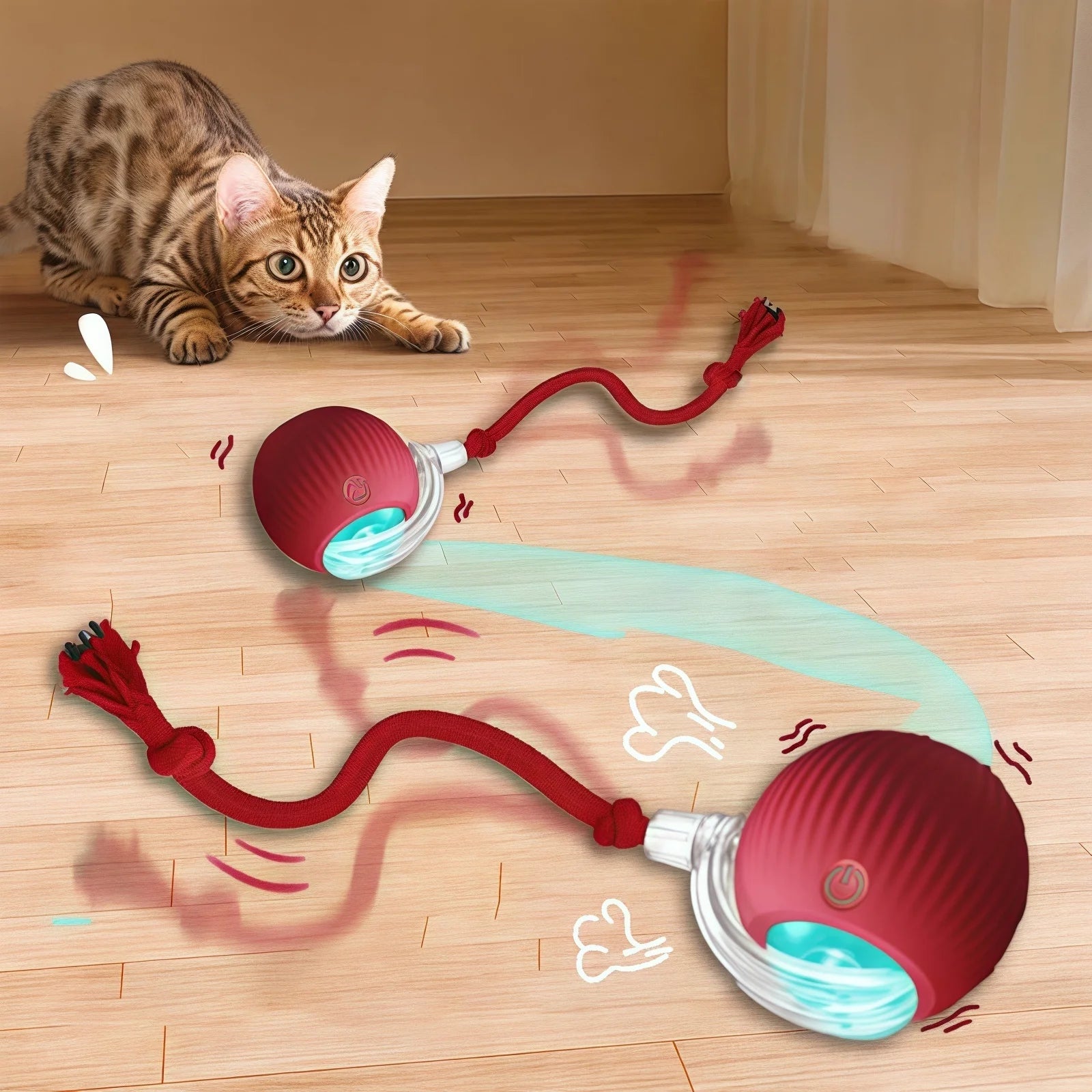 Interactive Ball Rolling Ball Rechargeable Training Mouse