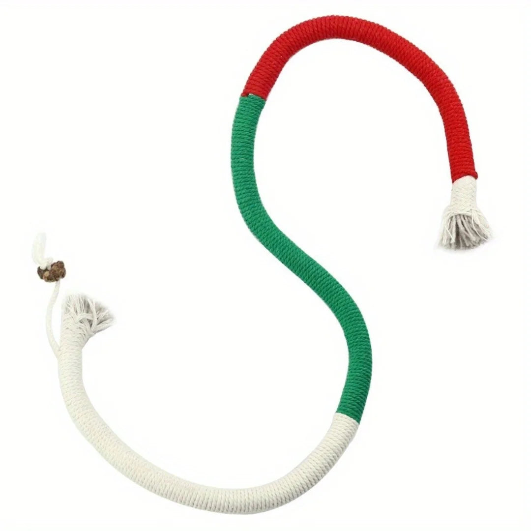 Cotton Chew Teeth Cleaning, Catnip Rope Nibbling Exercise Interactive Teething