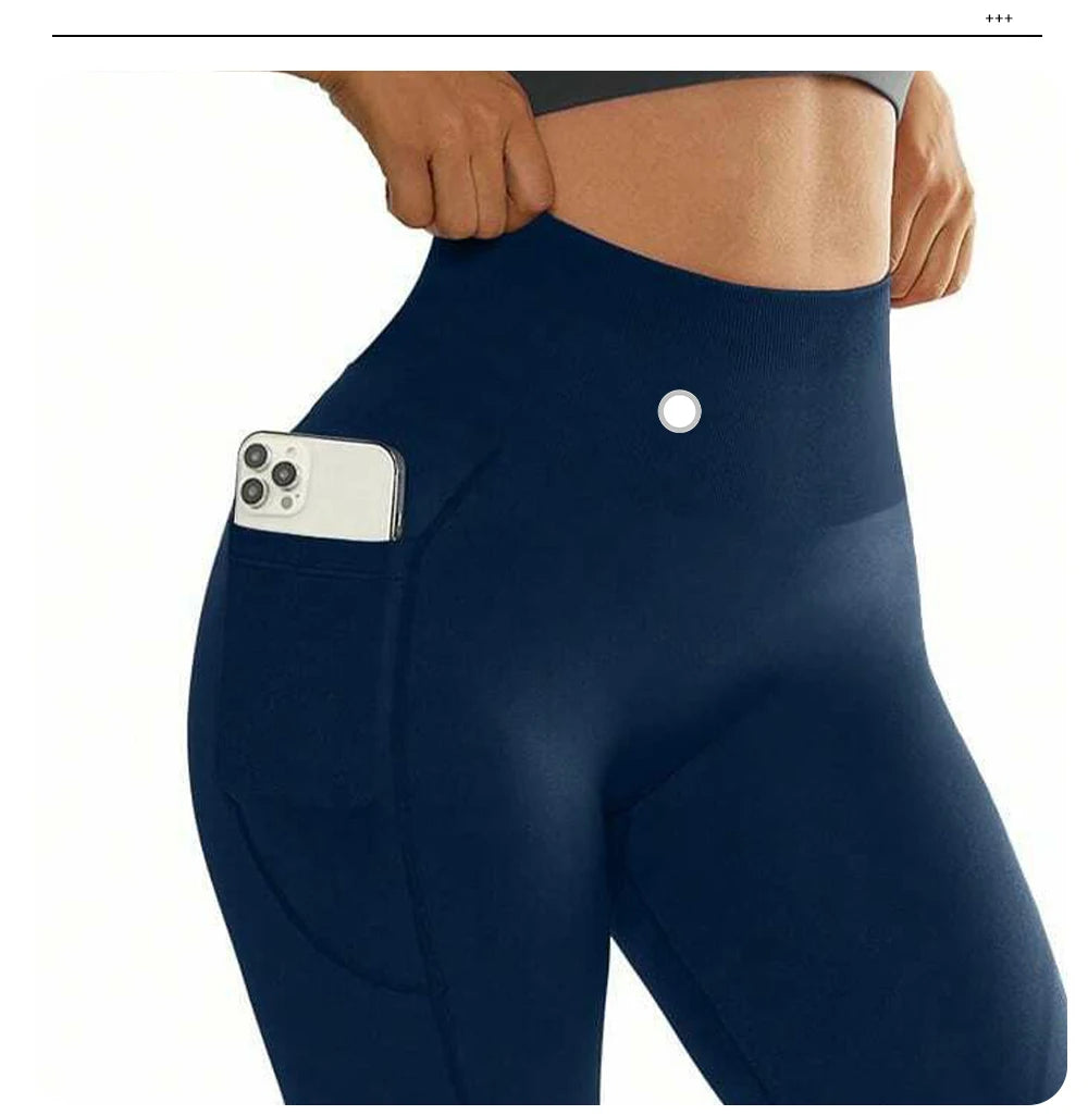 High-Waist Seamless Yoga Leggings