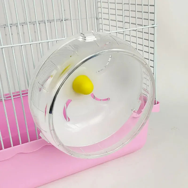 1PC 12-21cm Hamster Running Disc Toy Silent Small Pet Waterproof Cage Rotating Wheel Accessories Wear-resistant Hamster Sport