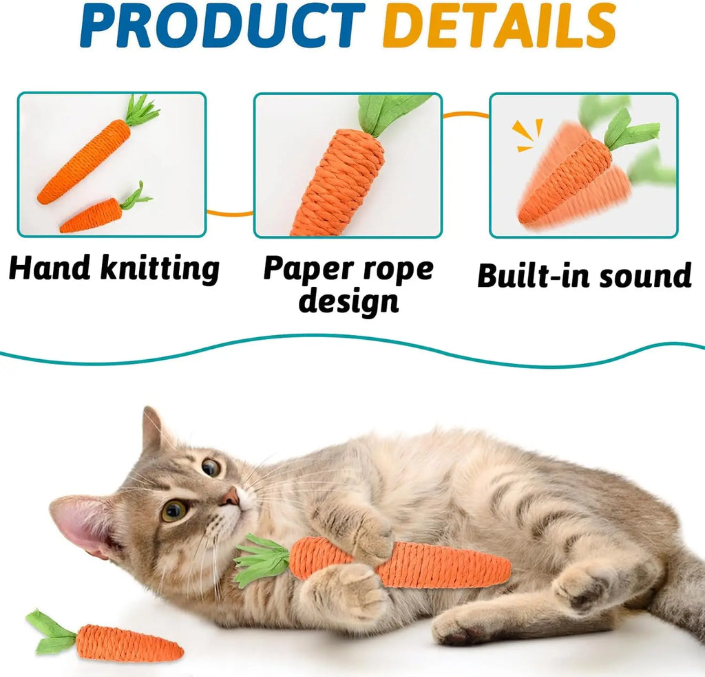 self-entertainment carrot teething bite-resistant scratch-resistant clawing