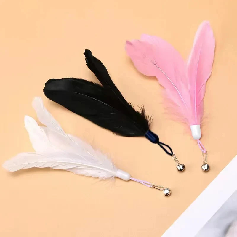 Feathers Wand Interactive Suction Cup Detachable 2 PCS Replacements