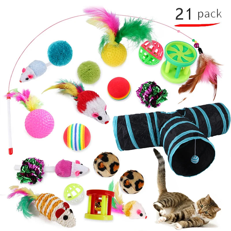 Variety Stick Sisal Mouse Bell Ball 20 Piece Set