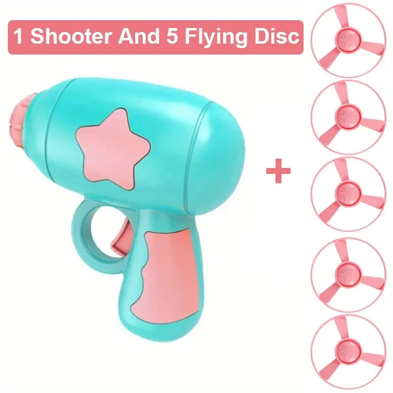 Interactive Launch Training Flying Disc Shooting Gun