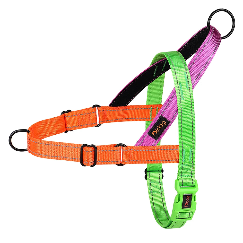 Reflective Nylon Dog Harness Adjustable Pet Dogs Training Harnesses No Pull Pet Pug Pitbull Walking Vest For Small Large Dogs