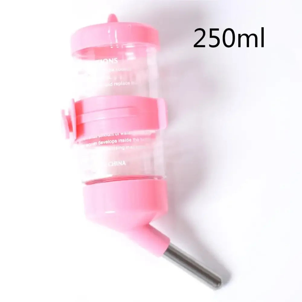 Pets Hamster 80ml/125ml/250ml Pets Hamster Water Drinking Bottle Plastic metal  Rabbit Pet Dispenser Cage Hangable Water Bottle