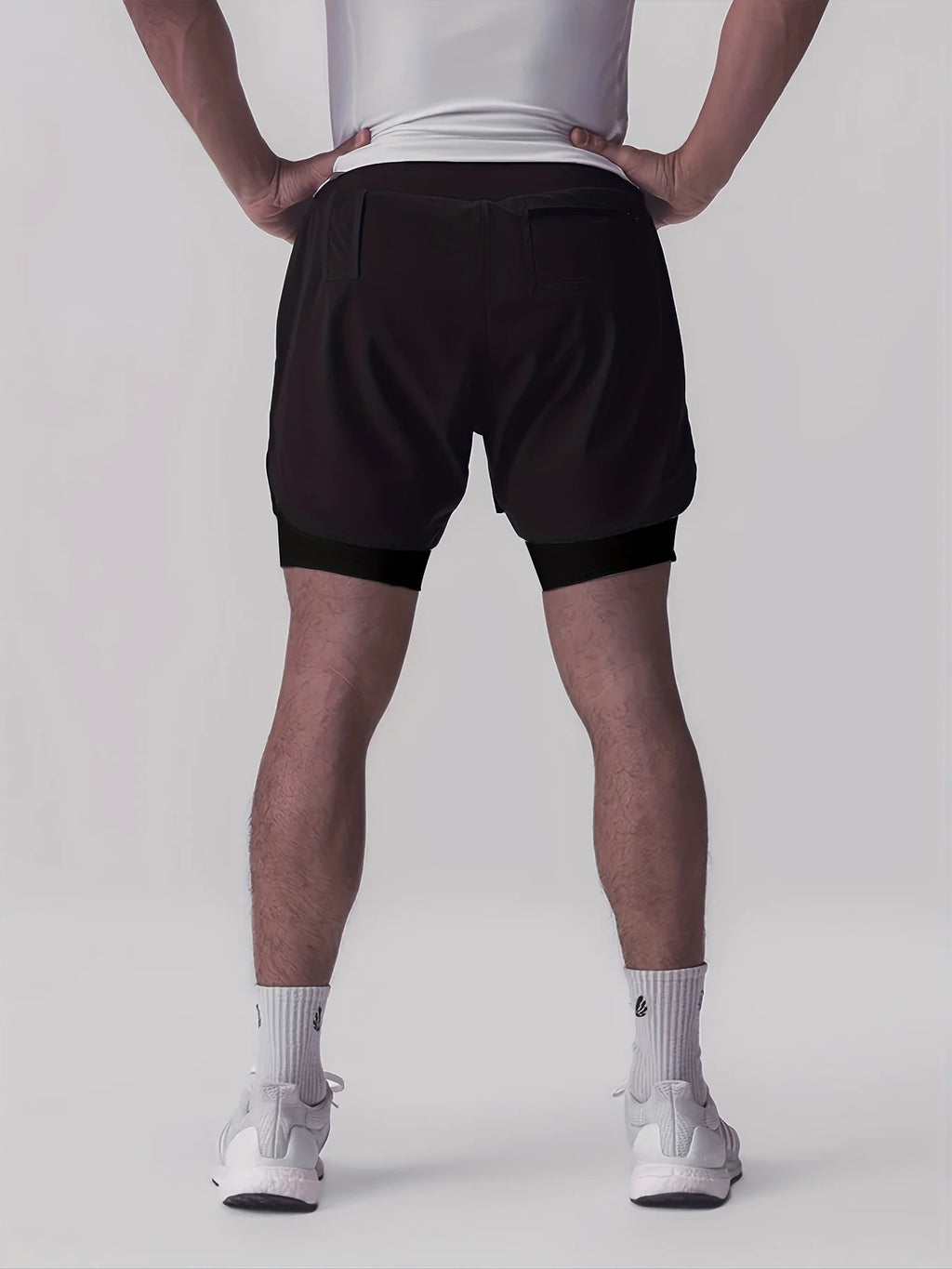 Men’s Double-Layer Sports Shorts