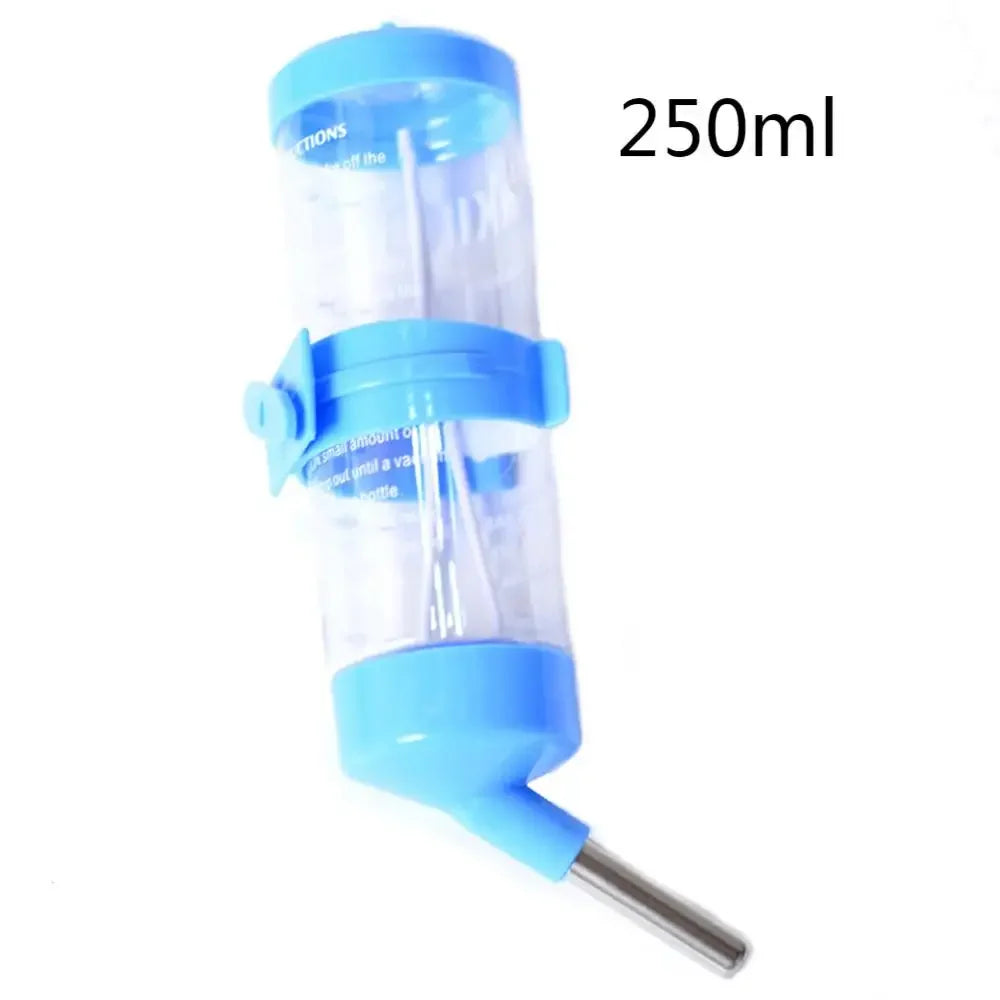 Pets Hamster 80ml/125ml/250ml Pets Hamster Water Drinking Bottle Plastic metal  Rabbit Pet Dispenser Cage Hangable Water Bottle
