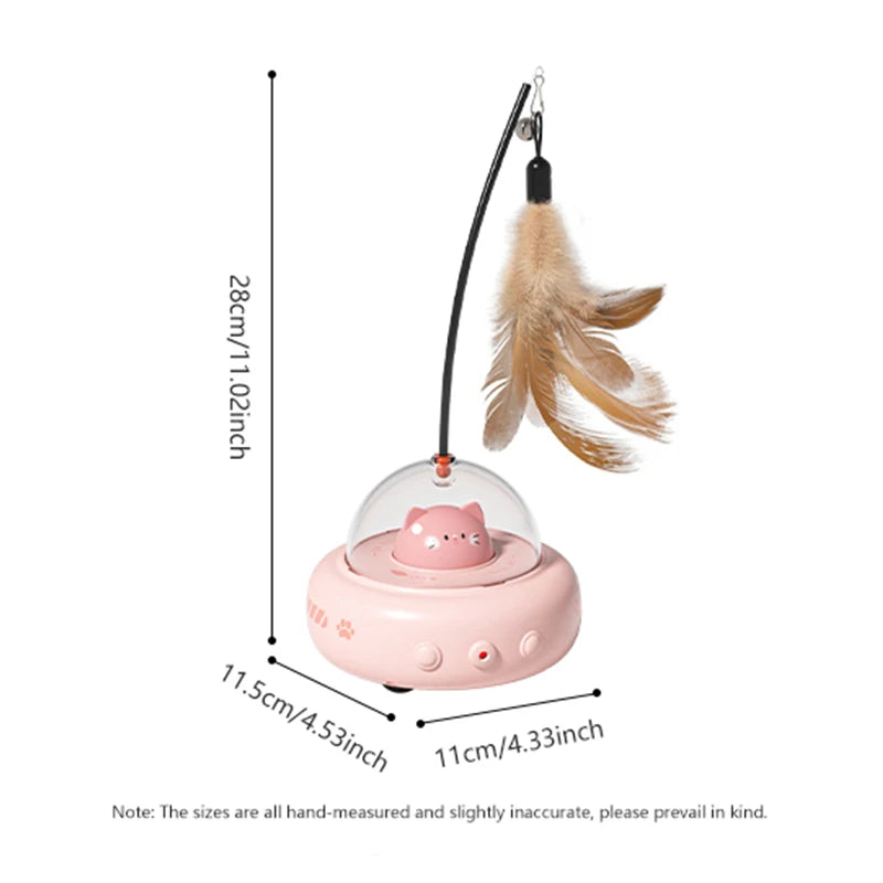 Electric UFO Bell Training Replaceable Feather Interactive