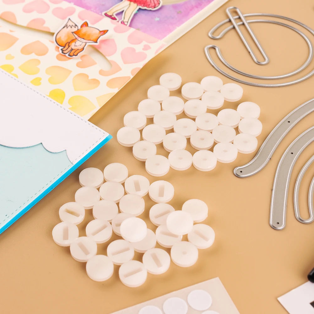 Creative Gliders with Double-Sided Adhesive Circle