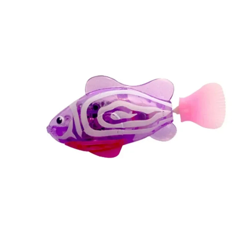 Cat Toy LED Inductive Interactive Swimming Robot Fish Toys Glowing Electric Fishs Stimulate Kitten Hunting Instinct Pet Products