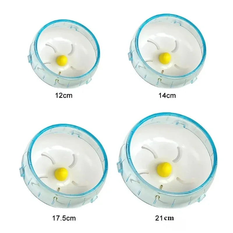 1PC 12-21cm Hamster Running Disc Toy Silent Small Pet Waterproof Cage Rotating Wheel Accessories Wear-resistant Hamster Sport