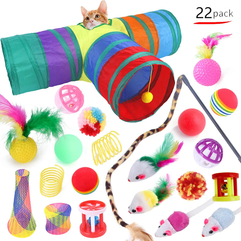 Variety Stick Sisal Mouse Bell Ball 20 Piece Set