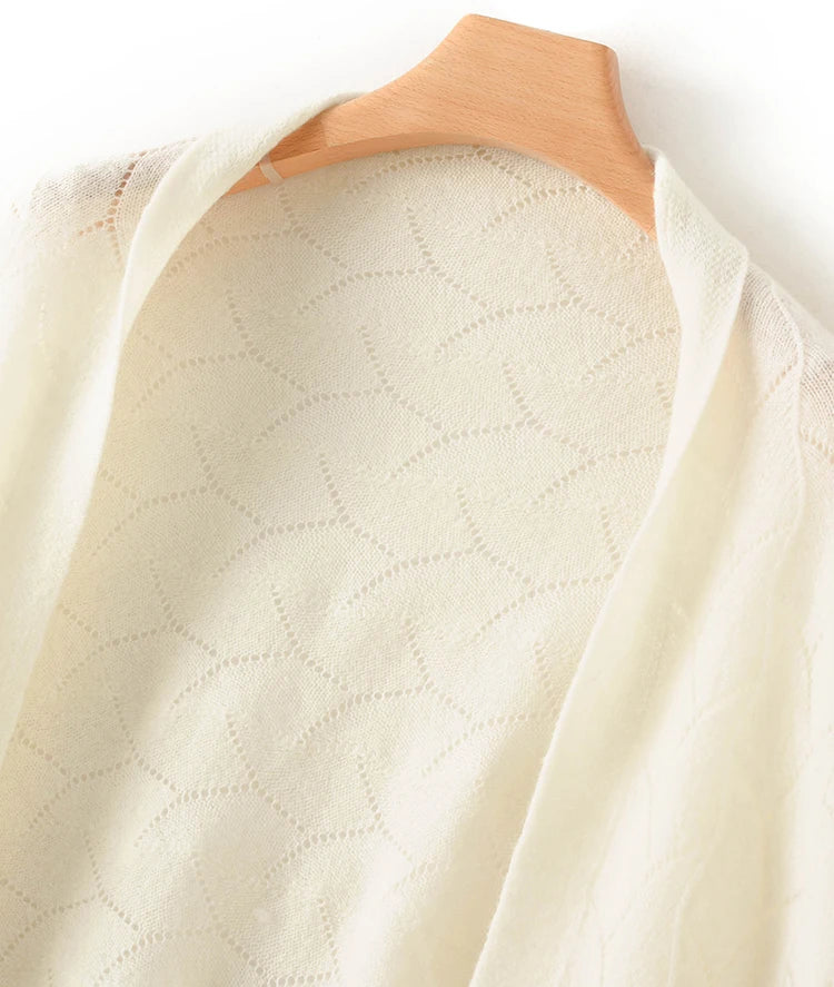 100% Merino Wool Poncho Cardigan