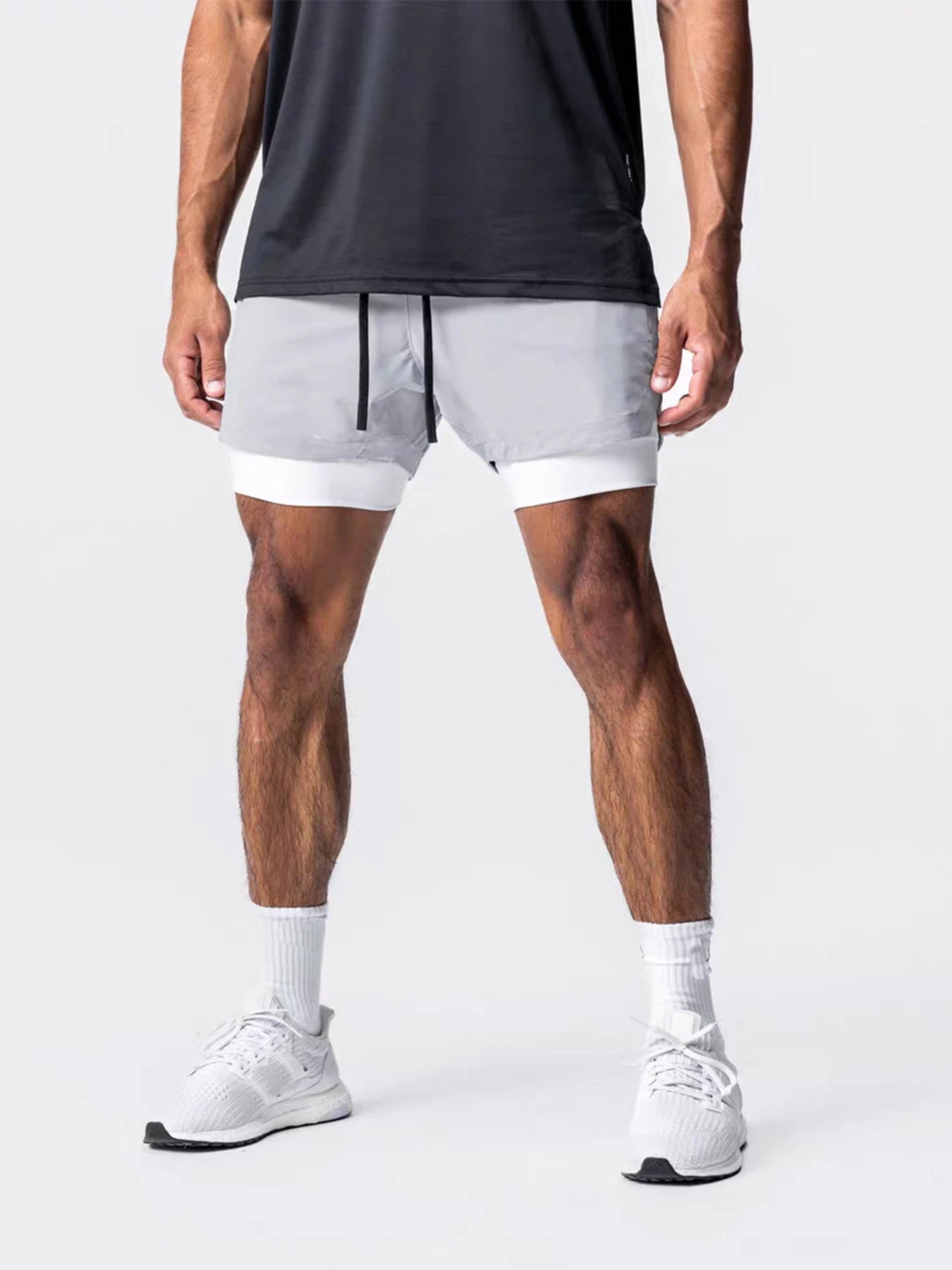 Men’s Double-Layer Sports Shorts