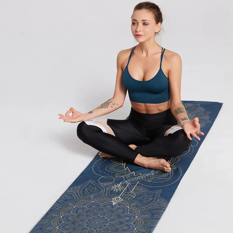 Double-Side Velvet Yoga Mat Towel