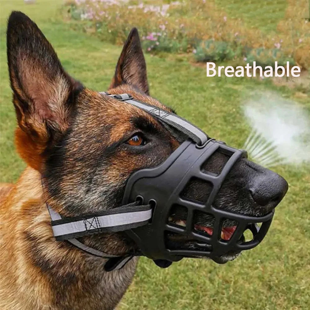 1pc/2pcs Medium And Large Dog Comfortable Breathable Muzzle Guard Anti-Barking Muzzle Basket Pet Mask for Medium to Large Dogs