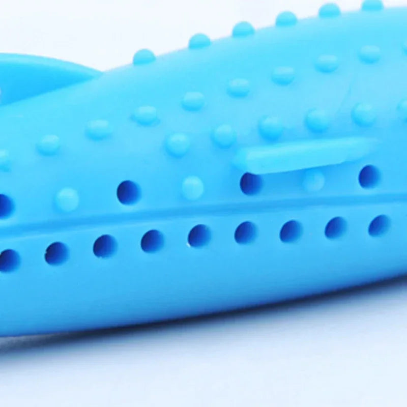 NEW Cat Teeth Brushing Toy Teeth Cleaning Cat Stick Fish-shaped Silicone Toy Chew Resistant Interactive Toys Catnip Pet Supplies